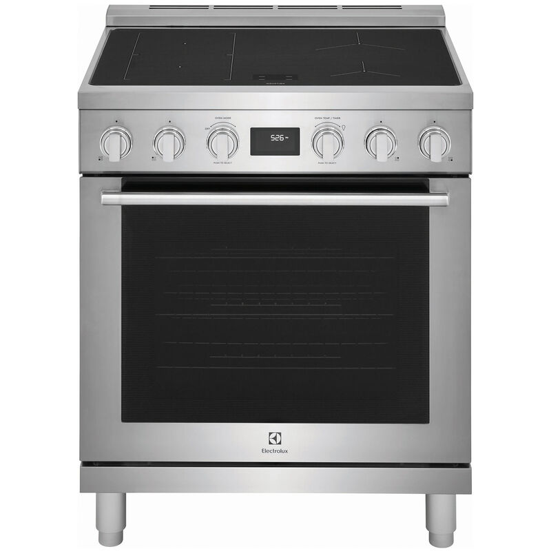 Electrolux 30 in. 4.6 cu. ft. True European Convection Electric Range with 4 Induction Burners - Stainless Steel, , hires
