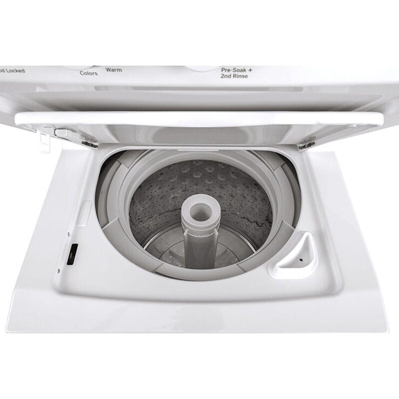 GE 24 in. Laundry Center with 2.3 cu. ft. Washer with 11 Wash Programs & 4.4 cu. ft. Dryer with 4 Electric Dryer Programs & Wrinkle Care - White, , hires