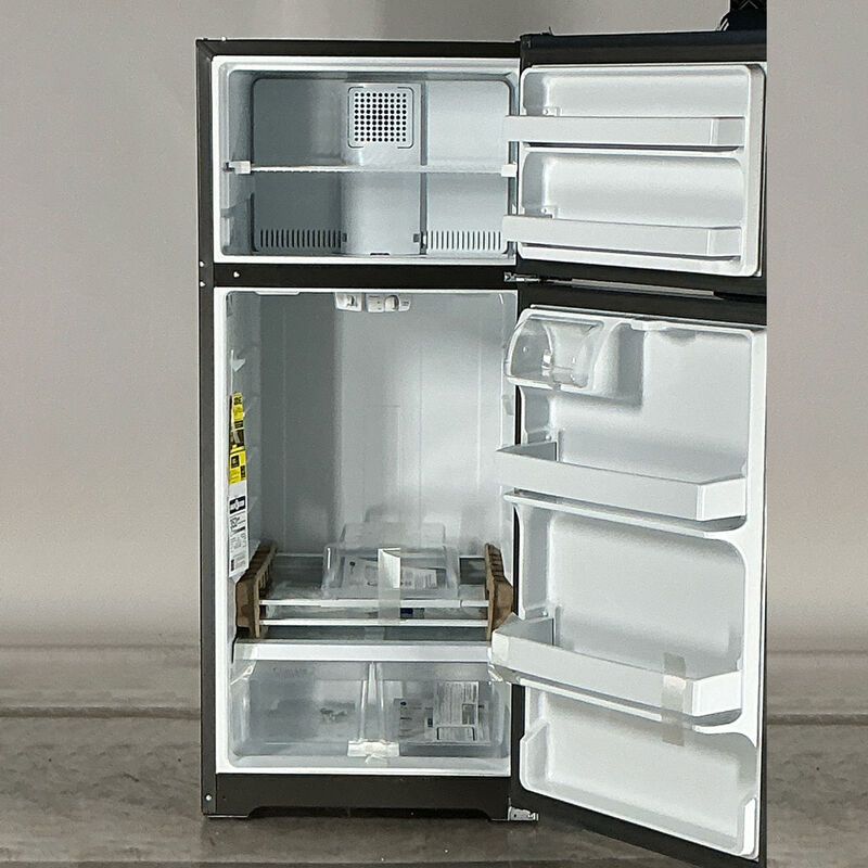 GE 28 in. 16.6 cu. ft. Top Freezer Refrigerator - Stainless Steel (Open Box Good Condition), , hires