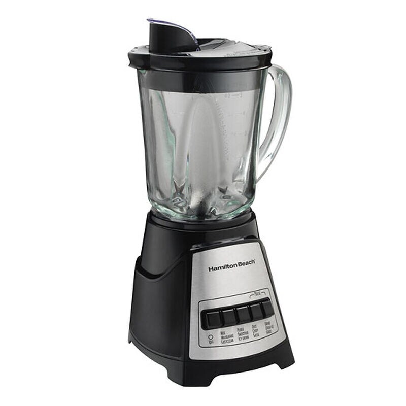Hamilton Beach Power Elite 40 Oz. 4-Speed Countertop Blender with Glass Jar - Black, , hires