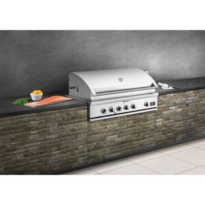 DCS Series 7 48 in. 4-Burner Built-In Liquid Propane Gas Grill with Rotisserie & Smoke Box - Stainless Steel, , hires