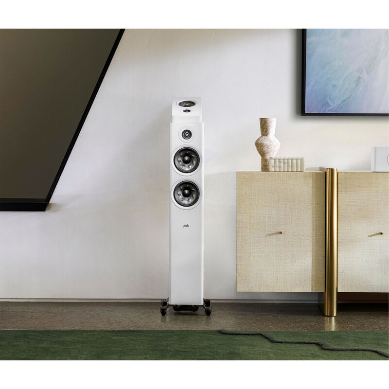 Polk Reserve R600 Premium FloorStanding Tower Speaker White P.C