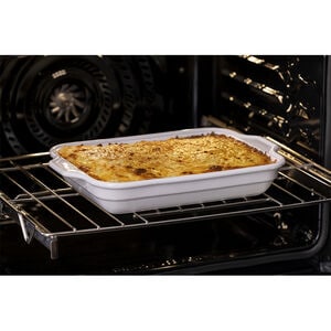 Frigidaire Gallery 27 in. 7.6 cu. ft. Top Control SteamElectric Double Wall Oven with True European Convection - Black Stainless, Black Stainless, hires