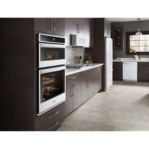 Whirlpool 30 in. 1.1 cu. ft. Low Profile Over-the-Range Microwave with 400 CFM - White, White, hires