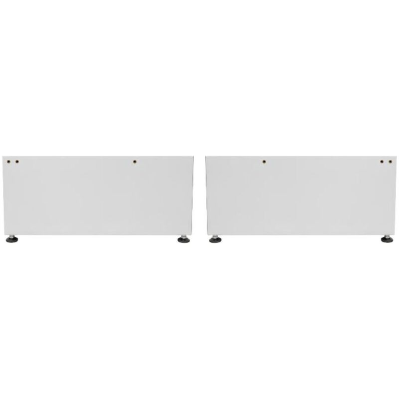 Equator Universal Laundry Pedestal for 24" Washer, Dryer & Combo with Storage Drawer - White, , hires