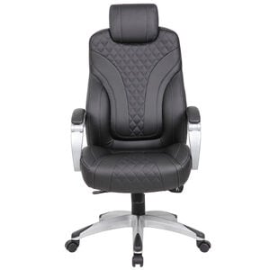 Boss Executive Hinged Arm Caressoft Chair - Black, , hires