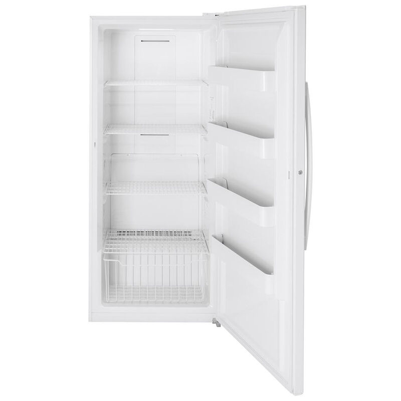 GE 33 in. 21.3 cu. ft. Upright Freezer with Adjustable Shelves ...