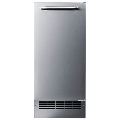Summit 15 in. Built-In Undercounter Ice Maker with 22 lb. Ice Storage - Stainless Steel | BIM26H34