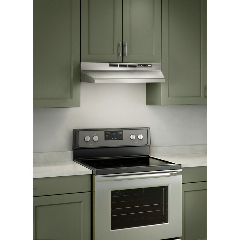Broan 41000 Series 36 in. Standard Style Range Hood with 2 Speed Settings & 1 Incandescent Light - Stainless Steel, , hires