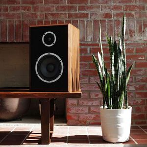 KLH Model Three Bookshelf Speaker - Walnut, Walnut, hires