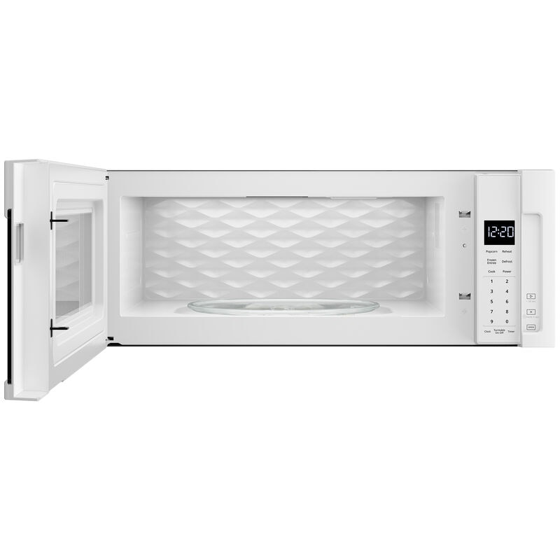 Whirlpool 30 in. 1.1 cu. ft. 1000W Low Profile Over-the-Range Microwave with 400 CFM - White, White, hires