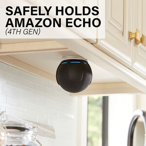 Sanus - Wall Mount Designed for Amazon Echo Dot (4th Gen) - Black, , hires