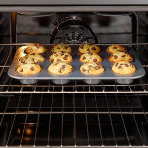 GE 30 in. 5.3 cu. ft. Smart Air Fry Standard Convection Electric Range with Radiant Burners - Stainless Steel, , hires