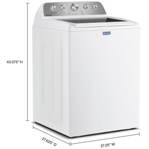 Maytag Pet Pro 27 in. 4.8 cu. ft. Top Load Washer - White, White, hires