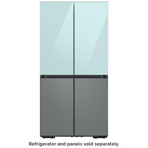 Samsung BESPOKE 4-Door Flex Top Panel for Refrigerators - Morning Blue Glass, , hires