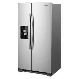Whirlpool 36 in. 24.5 cu. ft. Side by Side Refrigerator with Ice & Water Dispenser - Fingerprint Resistant Stainless Steel, Stainless Steel, hires