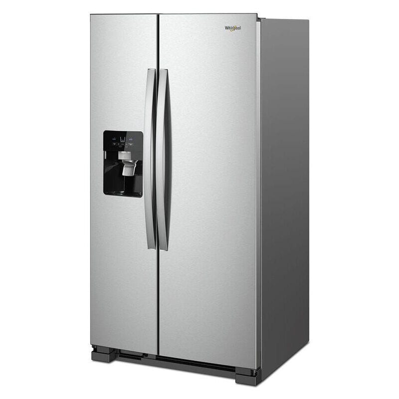 Whirlpool 36 in. 24.5 cu. ft. Side by Side Refrigerator with Ice & Water Dispenser - Fingerprint Resistant Stainless Steel, Stainless Steel, hires