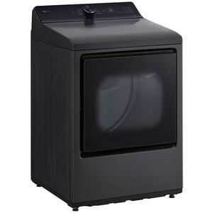 LG 27 in. 7.3 cu. ft. Smart Gas Dryer with AI Sensor Dry - Platinum Black, Platinum Black, hires