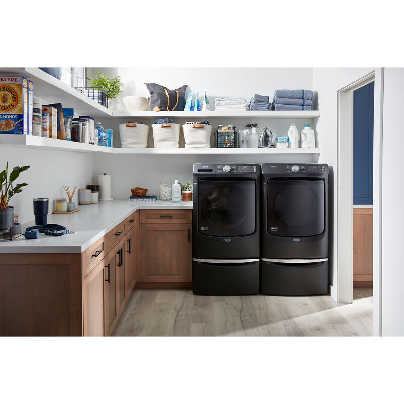 Maytag 27 in. Pedestal for Front Load Washer & Dryer - Volcano Black, , hires