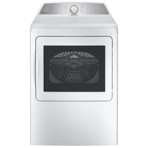 GE Profile 27 in. 7.4 cu. ft. Smart Gas Dryer with Aluminized Alloy Drum, Sanitize Cycle & Sensor Dry - White, White, hires