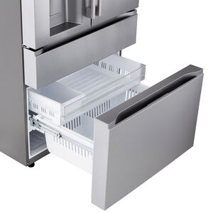 LG 36 in. 28.6 cu. ft. Smart 4-Door French Door Refrigerator with Ice & Water Dispenser - PrintProof Stainless Stee, , hires