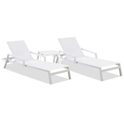 Panama Jack Mykonos 3-Piece Chaise Lounge | PJO2401WHT3C