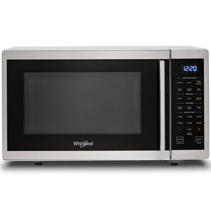 Whirlpool 19 in. 0.9 cu.ft Countertop Microwave with 10 Power Levels - Stainless Steel, , hires