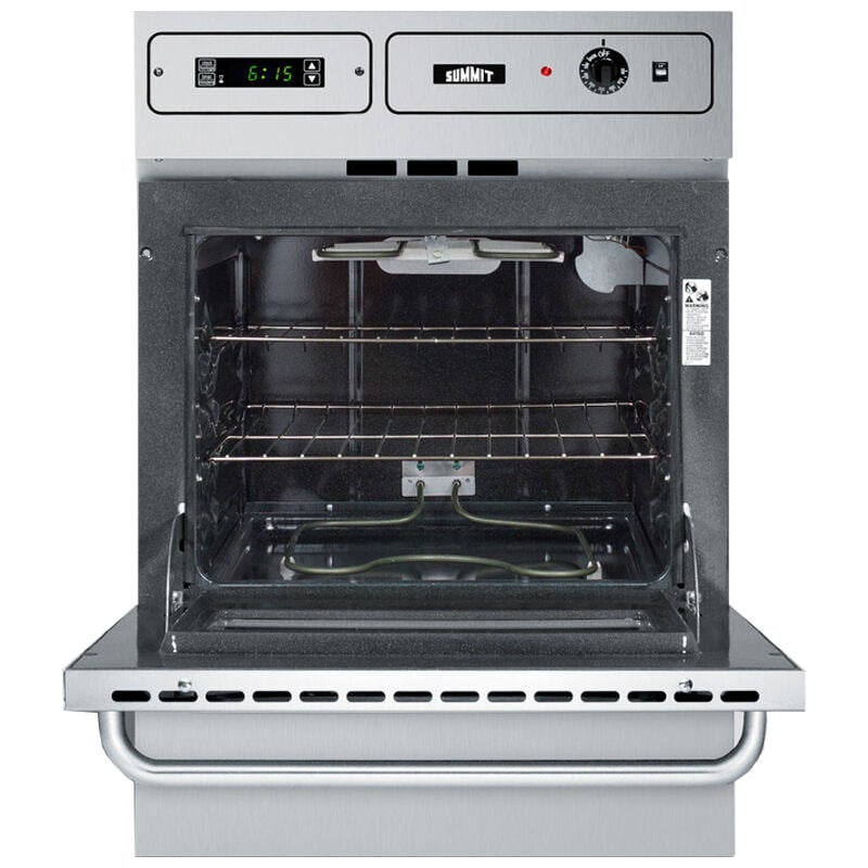 Summit 24 in. 2.9 cu. ft. Electric Single Wall Oven - Stainless Steel, , hires