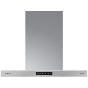 Samsung 30 in. Chimney Style Smart Range Hood with 4 Speed Settings, 630 CFM & 1 LED Light - Gray, , hires