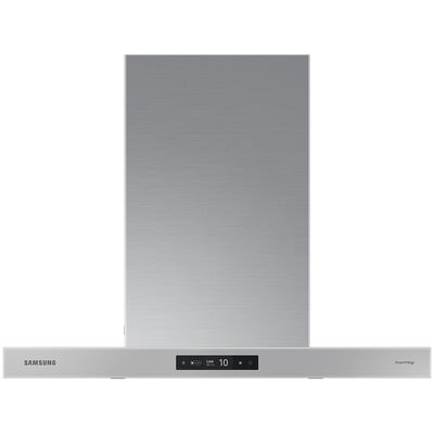 Samsung 30 in. Smart Convertible Chimney Style Range Hood with 630 CFM, 4 Fan Speeds & 1 LED Light - Gray | NK30CB700WCG