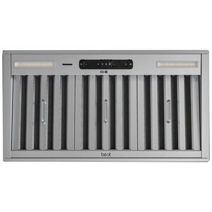 Best HBN22 Series 36 in. Smart Ducted Standard Style Range Hood with 1240 CFM, 8 Fan Speeds & 2 LED Lights - Stainless Steel, , hires