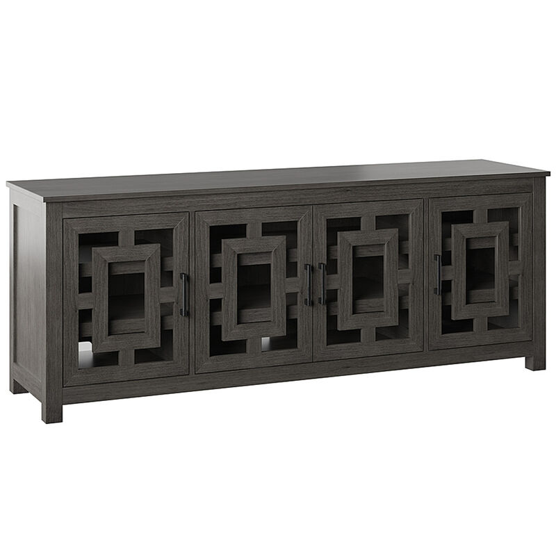 Bell'O 60 in. TV Stand - Weathered Gray, , hires