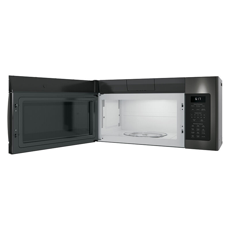 GE 30" 1.7 Cu. Ft. Over-the-Range Microwave with 10 Power Levels, 300 CFM & Sensor Cooking Controls - Black Stainless, Black Stainless, hires