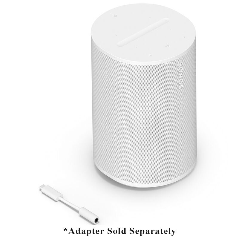 Sonos Era 100 Wireless Compact Home Speaker - White, White, hires