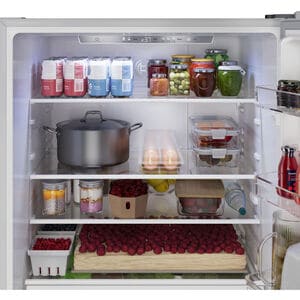 Bosch 100 Series 33 in. 17.2 cu. ft Counter Depth Bottom Freezer Refrigerator with Ice Maker - Stainless Steel, , hires