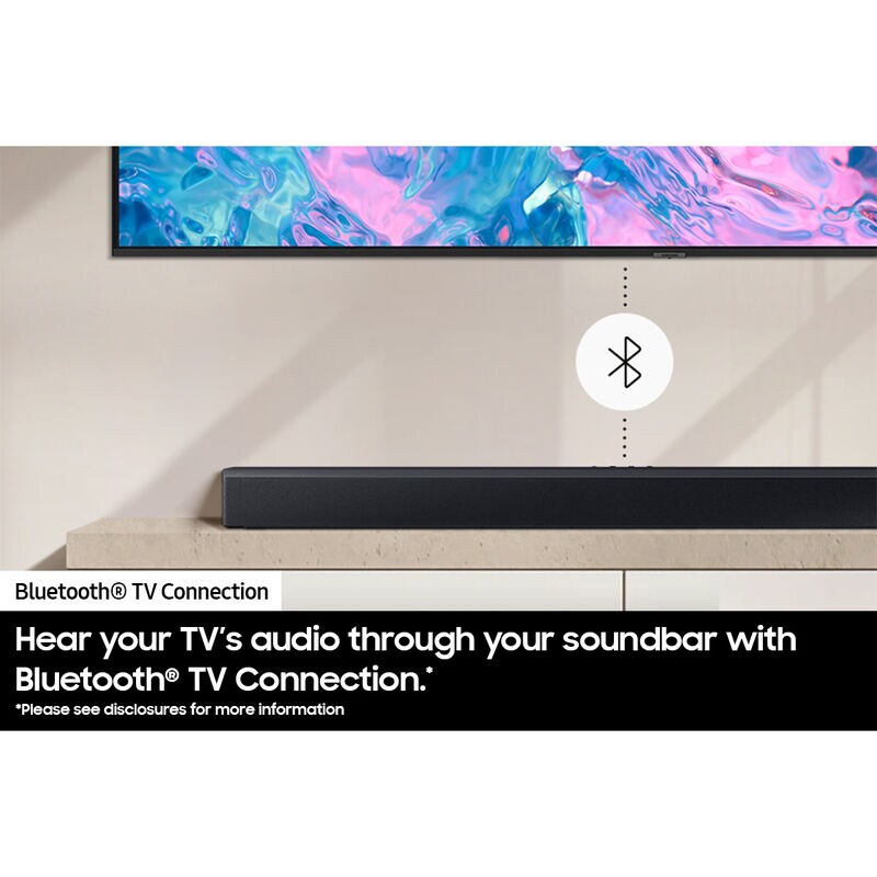 Samsung 2.1 Channel Sound Bar with Bluetooth & Wireless Subwoofer - Titan Black, , hires