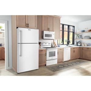Maytag 30 in. 19.3 cu. ft. Garage-Ready Top Freezer Refrigerator - White, , hires