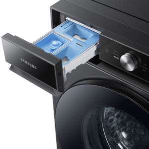 Samsung Bespoke 27 in. 5.3 cu. ft. Smart Stackable Front Load Washer with Super Speed Wash & AI Smart Dial - Brushed Black, Brushed Black, hires