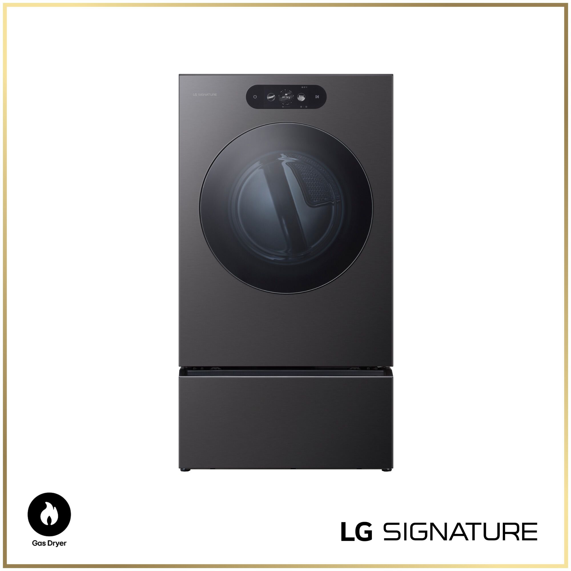 LG SIGNATURE 29 in. 9.0 cu. ft. Smart Stackable Gas Dryer with