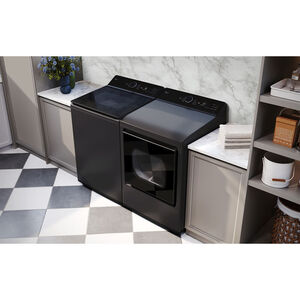 LG 27 in. 7.3 cu. ft. Smart Gas Dryer with EasyLoad Door & AI Sensor Dry - Matte Black, , hires