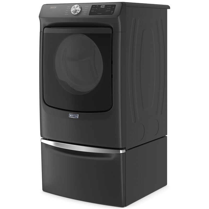 Maytag 27 in. 7.3 cu. ft. Front Loading Gas Dryer with 10 Dryer Programs, 7 Dry Options, Wrinkle Care & Sensor Dry - Volcano Black, , hires