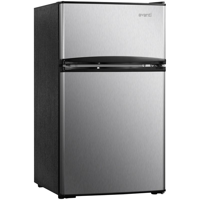 Avanti 19 in. 3.1 cu. ft. Mini Fridge with Top Freezer - Stainless Steel, Stainless Steel, hires