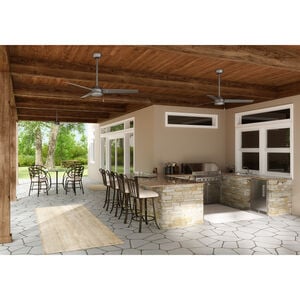 Hunter Cassius 52" Indoor /Outdoor Ceiling Fan - Matte Silver, Silver, hires