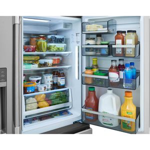 Frigidaire Professional 36 in. 21.4 cu. ft. Smart Counter Depth 4-Door French Door Refrigerator with Ice & Water Dispenser - Stainless Steel, , hires