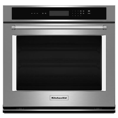 KitchenAid 30" 5.0 Cu. Ft. Electric Wall Oven with Self Clean - Stainless Steel | KOST100ESS