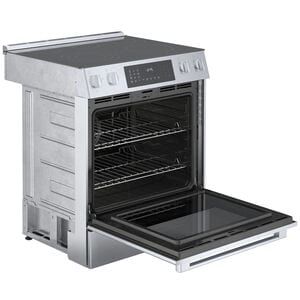 Bosch Benchmark 30 in. 4.6 cu. ft. True European Convection Slide-In Electric Range with Smoothtop Burners - Stainless Steel, , hires