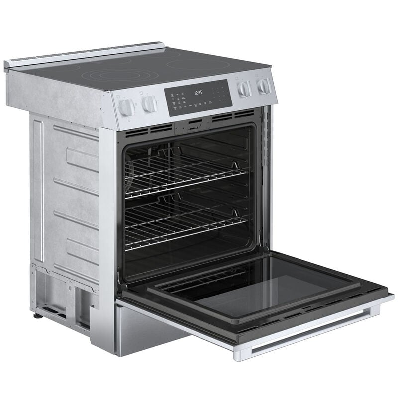 Bosch Benchmark 30 in. 4.6 cu. ft. True European Convection Slide-In Electric Range with Smoothtop Burners - Stainless Steel, , hires
