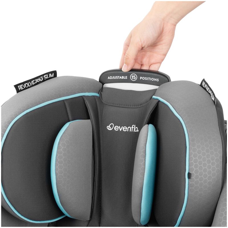 Evenflo Revolve 360 Slim 2-in-1 Rotating Car Seat - Carver Blue, , hires