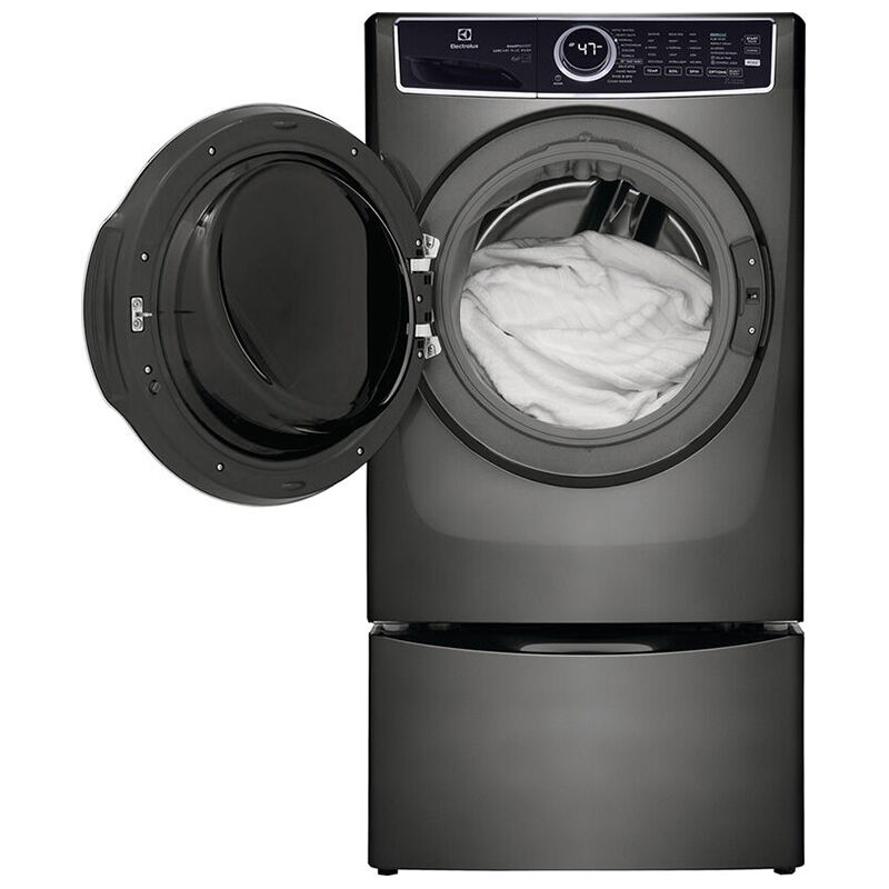 Electrolux 600 Series 27 in. 4.5 cu. ft. Stackable Front Load Washer with Perfect Steam, LuxCare Plus Wash System & SmartBoost -Titanium, Titanium, hires