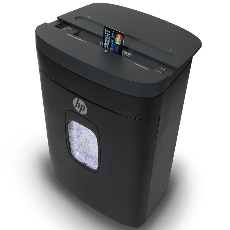 HP Microcut 14-Sheet Shredder - Black, , hires